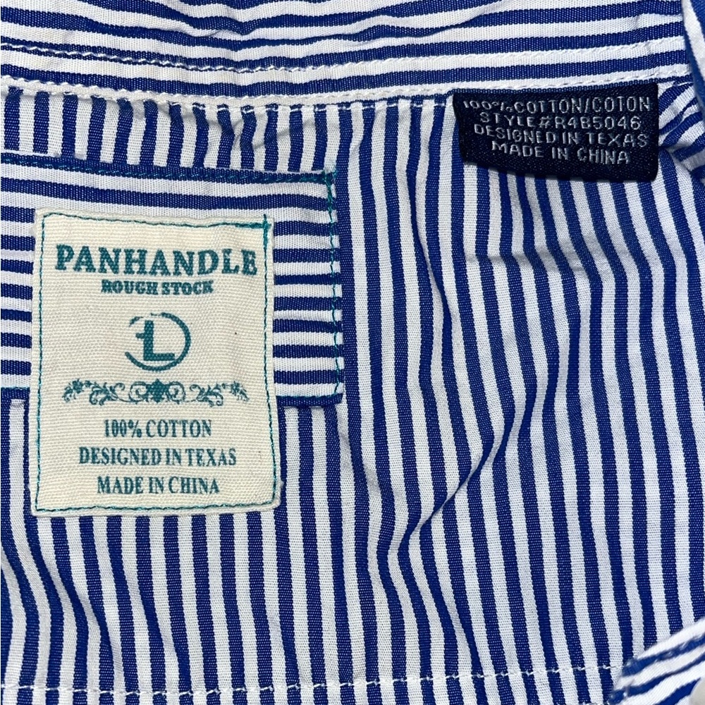 Panhandle Rough Stock Striped Button Up - Picture 5 of 7